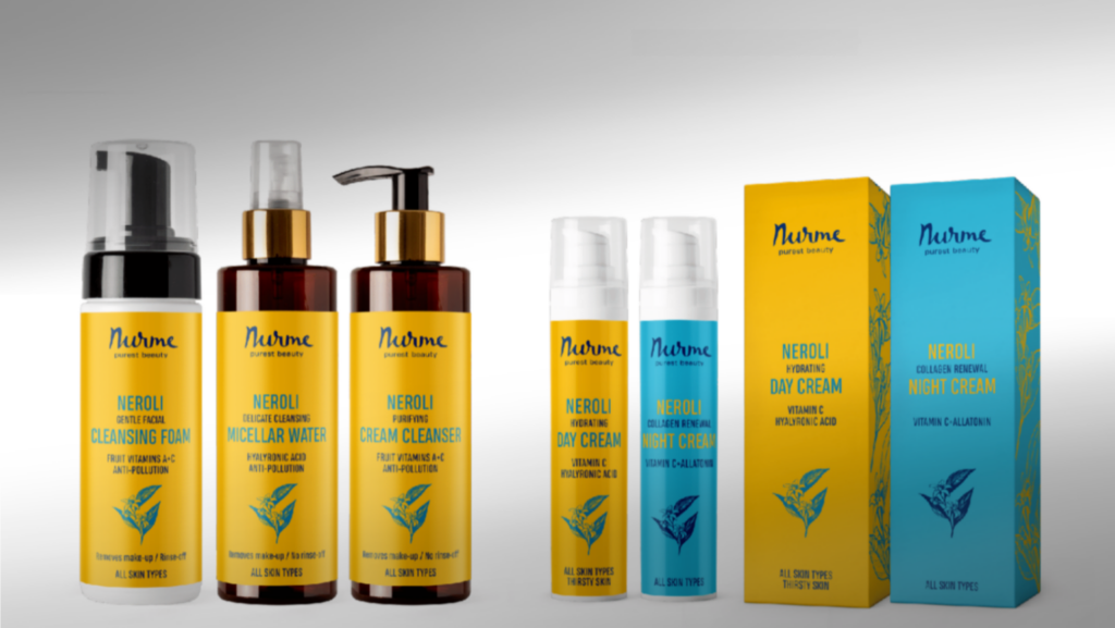 Where is Nurme’s new skin care line?