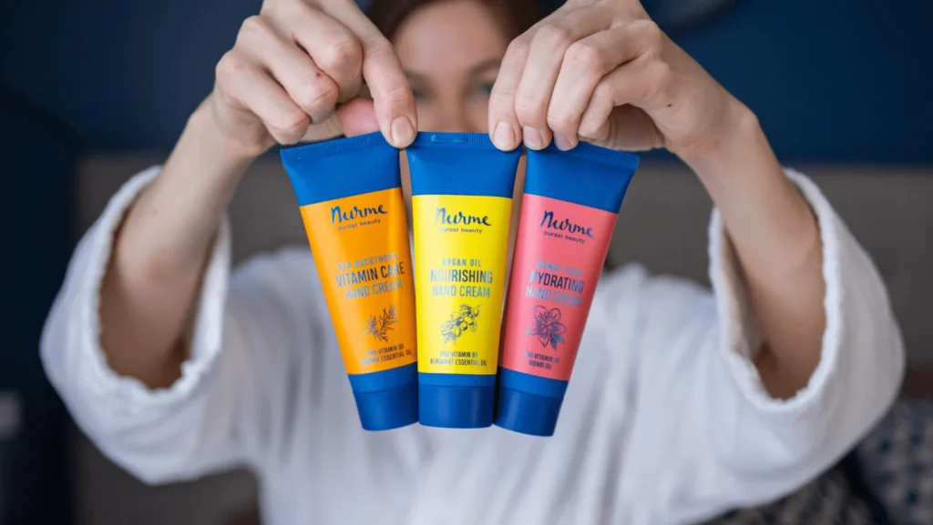 Nurme body lotions and hand creams now packaged in recycled plastic packaging!